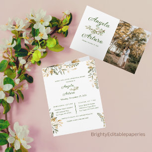 Editable Wedding Rehearsal Dinner  Invitation