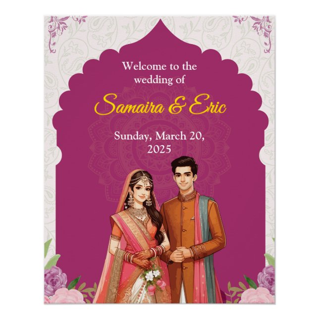 Editable Wedding Sign (Front)