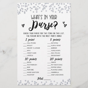Editable What's in your purse Hen Party game