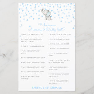 Editable Who Knows Mommy and Daddy Best