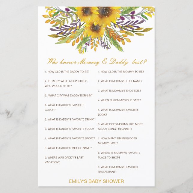 Editable Who Knows Mommy and Daddy Best (Front)