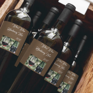Editable Wine Bottles   Photo   Label