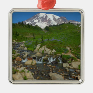 Edith Creek at Mount Rainier National Park Metal Ornament
