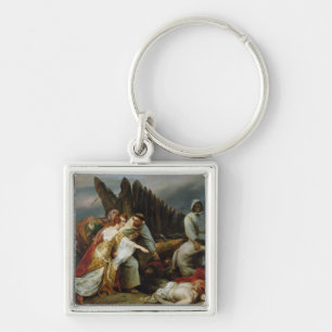 Edith Finding the Body of Harold, 1828 Keychain