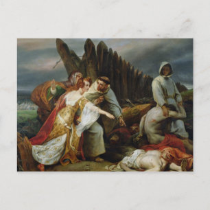 Edith Finding the Body of Harold, 1828 Postcard