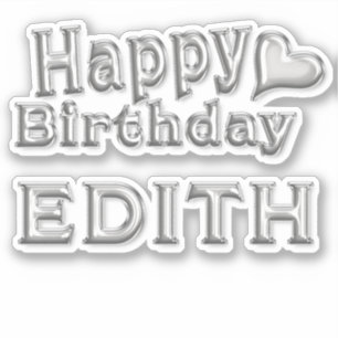 Edith Happy Birthday Autocollants