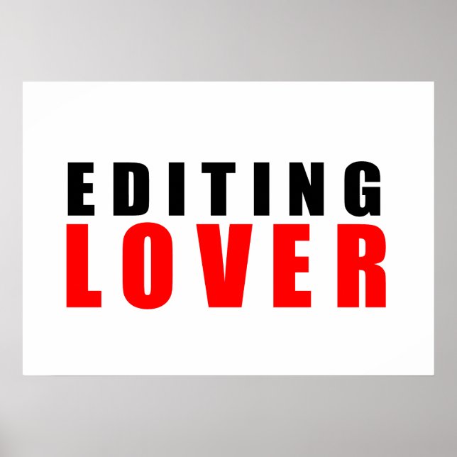 Editing lover poster (Front)