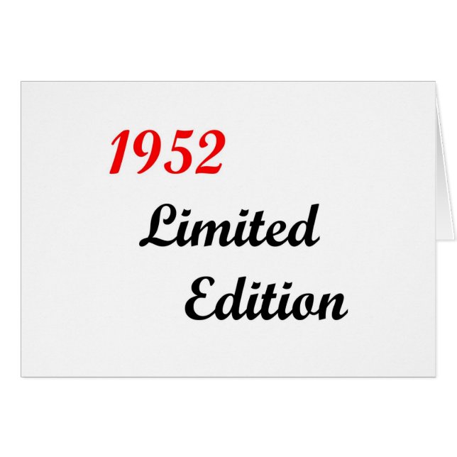 Édition 1952 limitée (Devant horizontal)