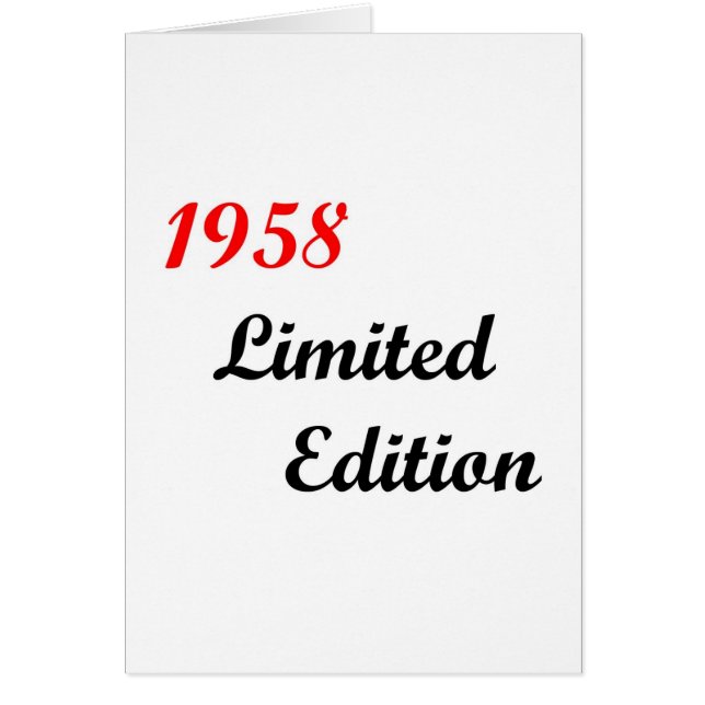 Édition 1958 limitée (Devant)