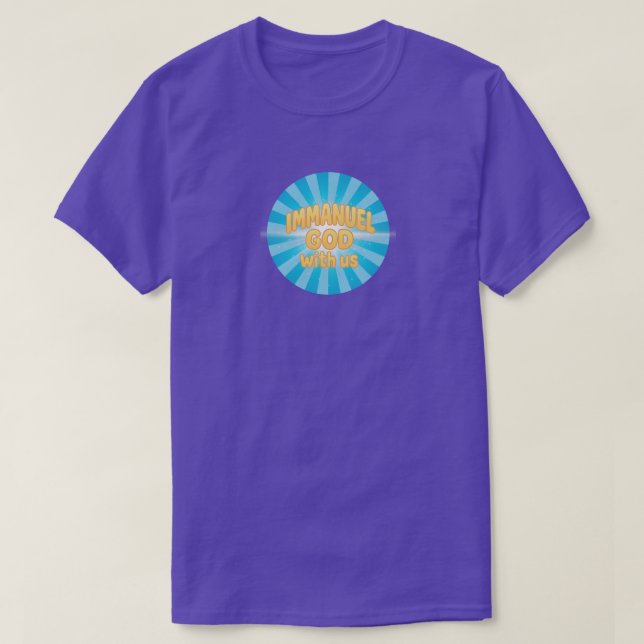 (Edition 3) Immanuel - GOD with us - Christian T-Shirt (Design Front)