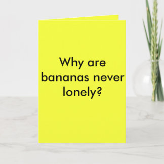 Édition commerciale 1 de carte de voeux de banane