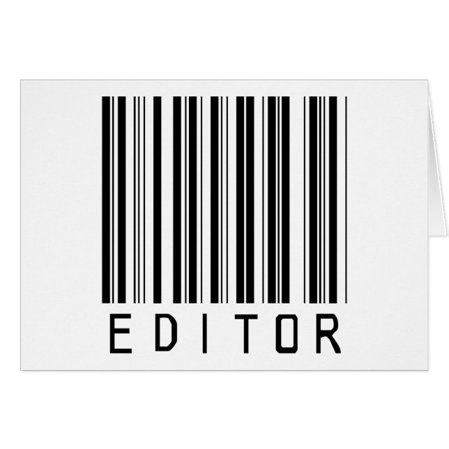 Editor Bar Code (Front Horizontal)