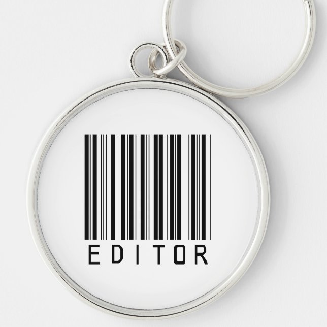 Editor Bar Code Keychain (Front)
