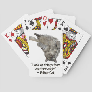 Editor Cat by RoseWrites Playing Cards