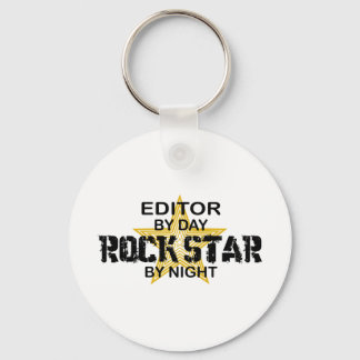 Editor Rock Star by Night Keychain