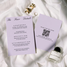 Editorial Chic Soft Purple Minimal Wedding Details