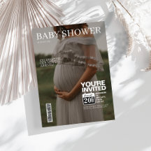 Editorial magazine cover photo Baby shower