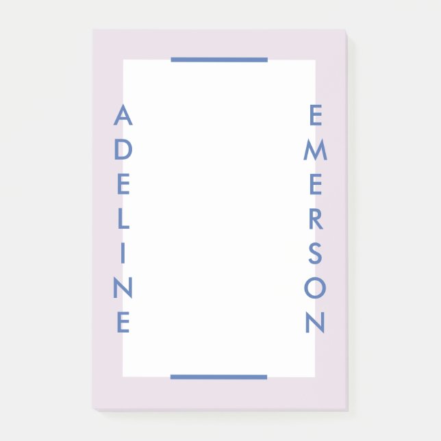 Editorial Modern Typography Post-It Notes - Purple (Front)