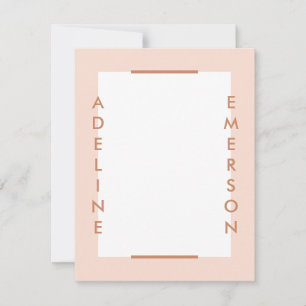 Editorial Modern Typography Stationery - Peach