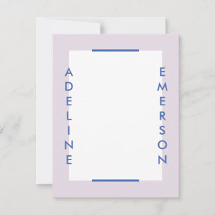 Editorial Modern Typography Stationery - Purple