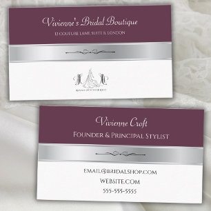 Editorial Mulberry Bridal Boutique Business Cards