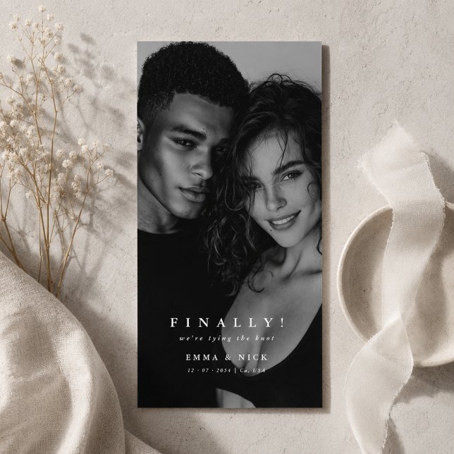 Editorial Photo Finally Wedding Save the Date (Creator Uploaded)