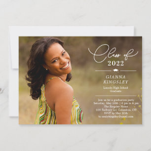 Editorial Style Graduation Announcement Invitation