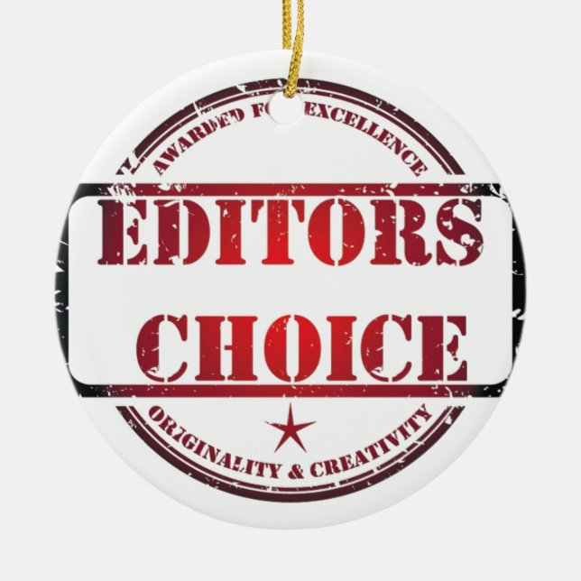 Editors choice products ceramic ornament (Front)