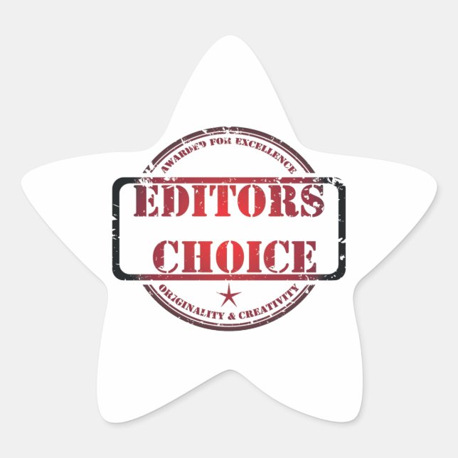 Editors choice products star sticker (Front)