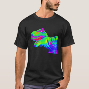 EDM T Rex Tyrannosaurus Rex Rainbow Rave Dinosaur T-Shirt
