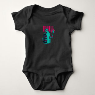 EDM Techno Grafi Robot Dance Rave Music Funny Gift Baby Bodysuit