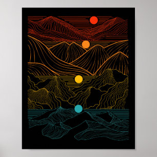 Edm Techno Sun Moon Music Festival Party Dancing D Poster