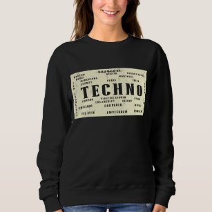 EDM Techno Underground International Rave Cities Sweatshirt