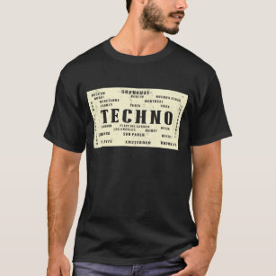 EDM Techno Underground International Rave Cities T-Shirt