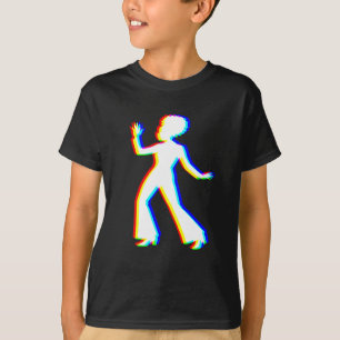 Edm Tricolor - 70 Female Dancer - Glitch - Rave St T-Shirt