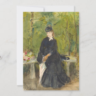 Edma Seated in a Park Berthe Morisot