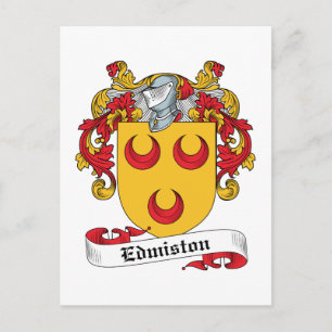 Edmiston Family Crest Postcard
