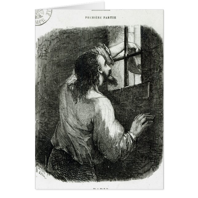 Edmond Dantes imprisoned in the Chateau d'If (Front)