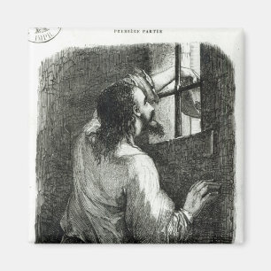 Edmond Dantes imprisoned in the Chateau d'If Magnet