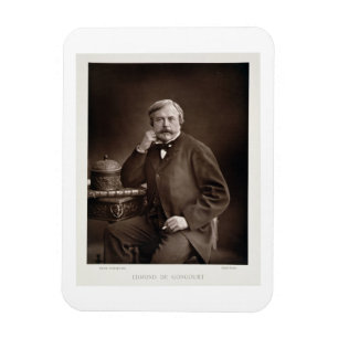 Edmond de Goncourt (1822-96) from 'Galerie Contemp Magnet