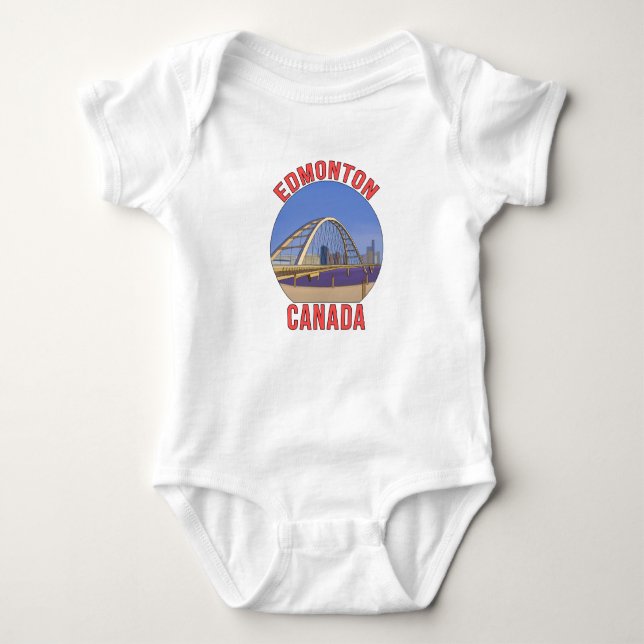 Edmonton Alberta Canada Baby Bodysuit (Front)
