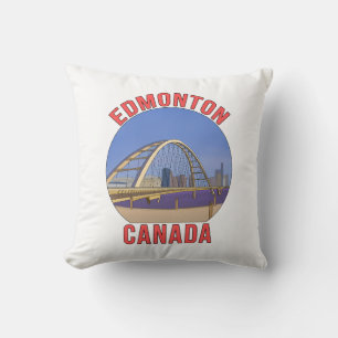 Edmonton Alberta Canada Throw Pillow