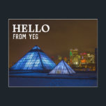 Edmonton, Alberta Postcard | Hello From YEG<br><div class="desc">Postcards are effective yet affordable targeted marketing pieces that quickly convey key messages and offers to key prospects and customers. Whether you want to advertise a promotion, deliver an announcement, say thank you or simply promote your brand in Edmonton these postcards will allow you to stand out from the crowd....</div>