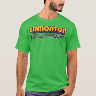 Edmonton Alberta Retro Stripes T-Shirt