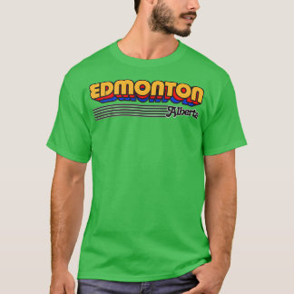 Edmonton Alberta Retro Stripes T-Shirt