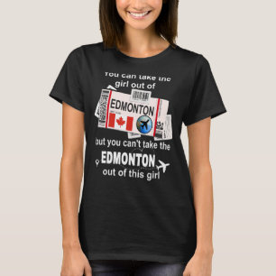 Edmonton Boarding Pass  Edmonton Girl  Edmonton T-Shirt
