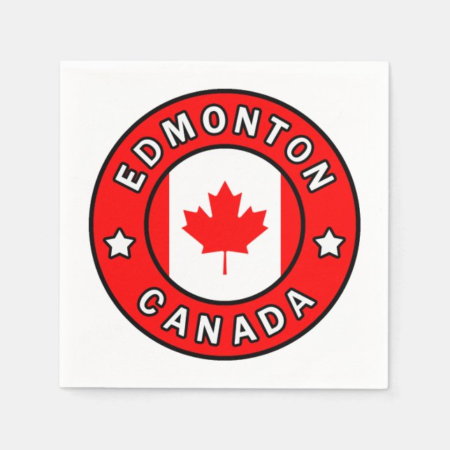 Edmonton Canada Napkin (Front)