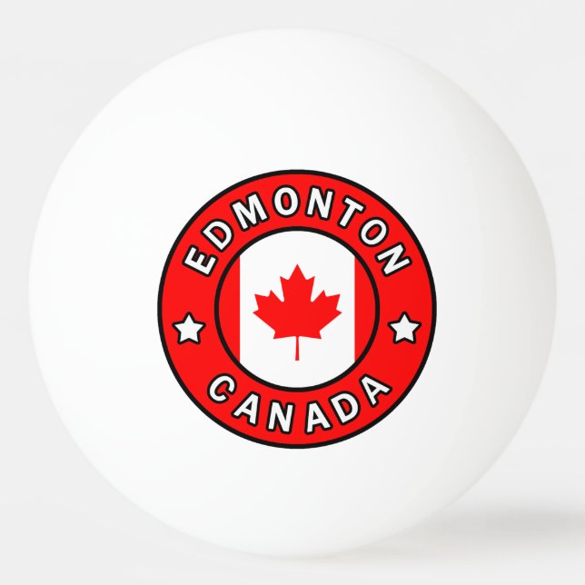 Edmonton Canada Ping Pong Ball (Front)