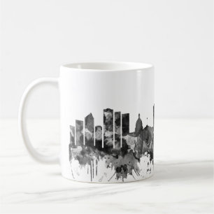 Edmonton Canada Skyline BW Coffee Mug