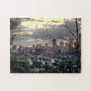 Edmonton Canada Skyline Jigsaw Puzzle